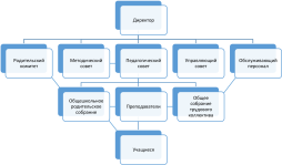 Схема структуры и органов управления образовательной организации
